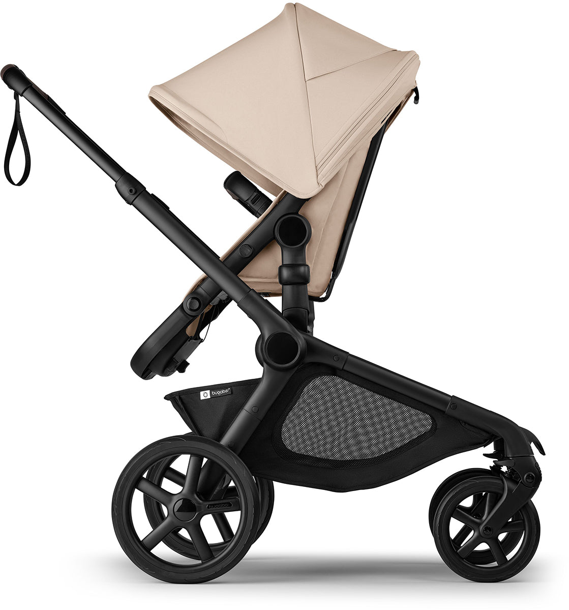 Bugaboo Kangaroo Complete Single-to-Double Stroller - Black / Desert Taupe / Desert Taupe