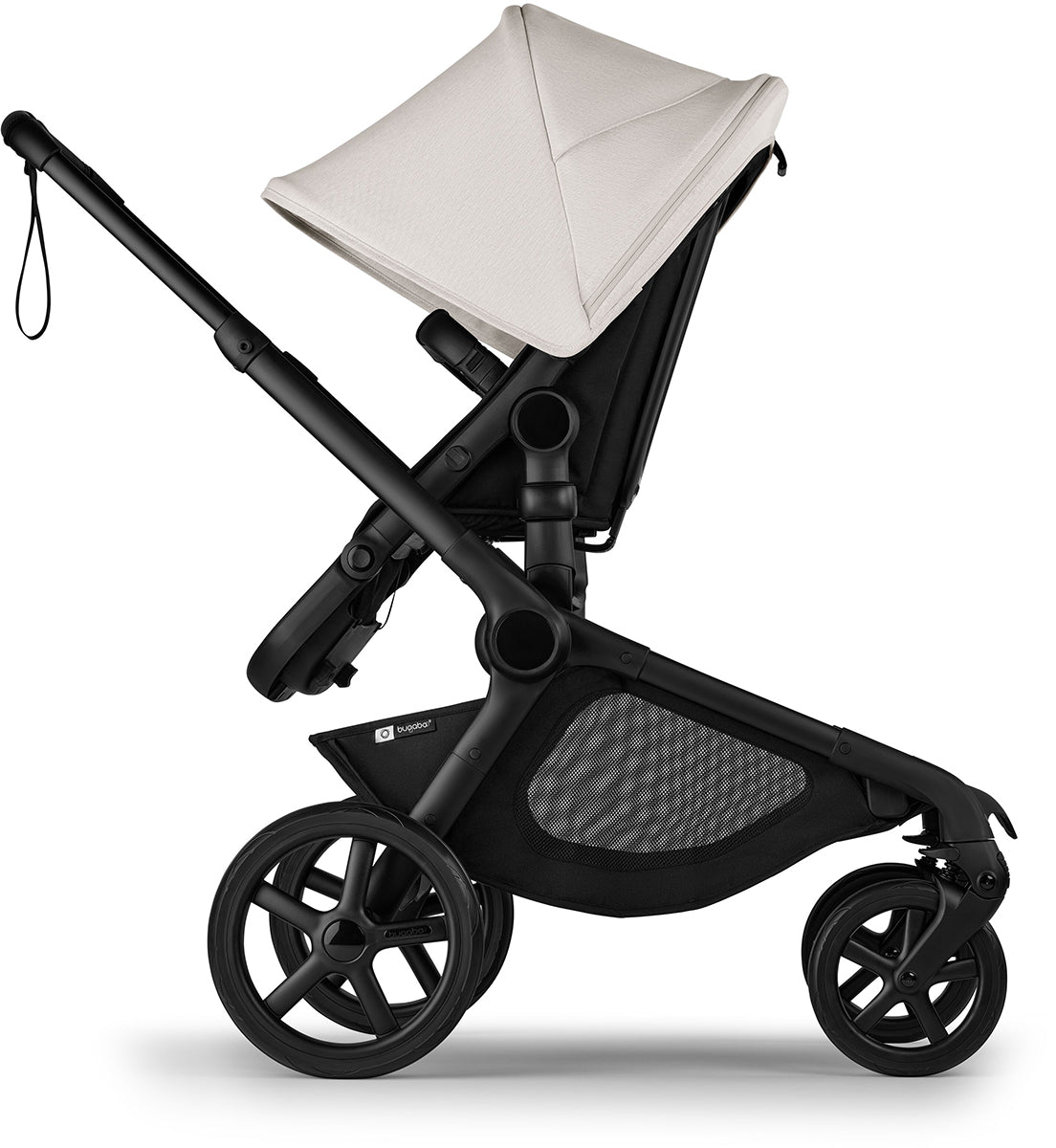 Bugaboo Kangaroo Complete Single-to-Double Stroller - Black / Midnight Black / Misty White