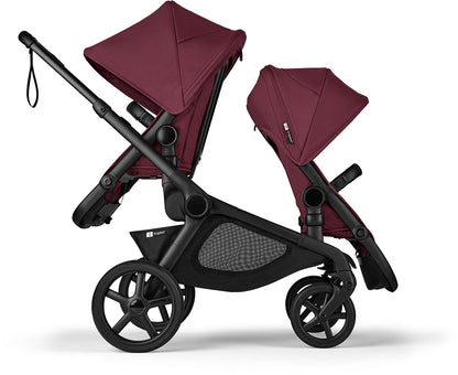 Bugaboo Kangaroo Sibling Seat - Black / Dark Cherry / Dark Cherry