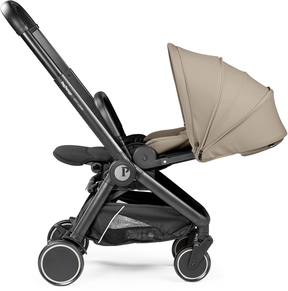 Peg Perego City Loop Stroller Bundle - Black / Vanilla Blend