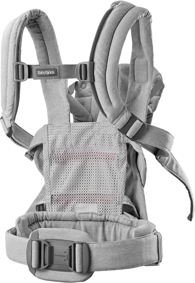 BabyBjorn Baby Carrier Harmony Woven Melange, Light Gray