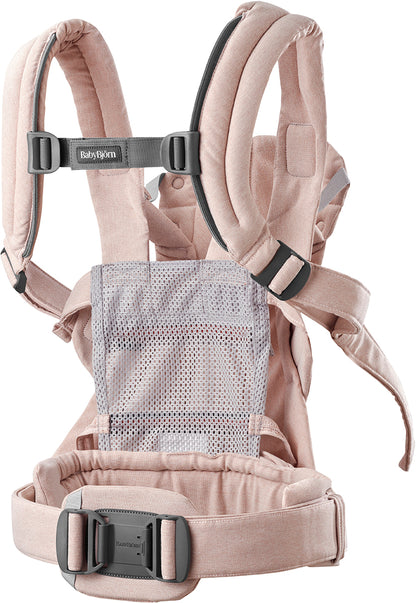 BabyBjorn Baby Carrier Harmony Woven Melange, Light Pink