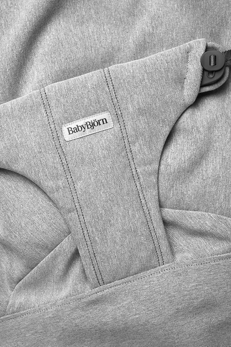 BabyBjorn Bouncer Bliss, Dark Gray Frame Woven Melange, Light Gray