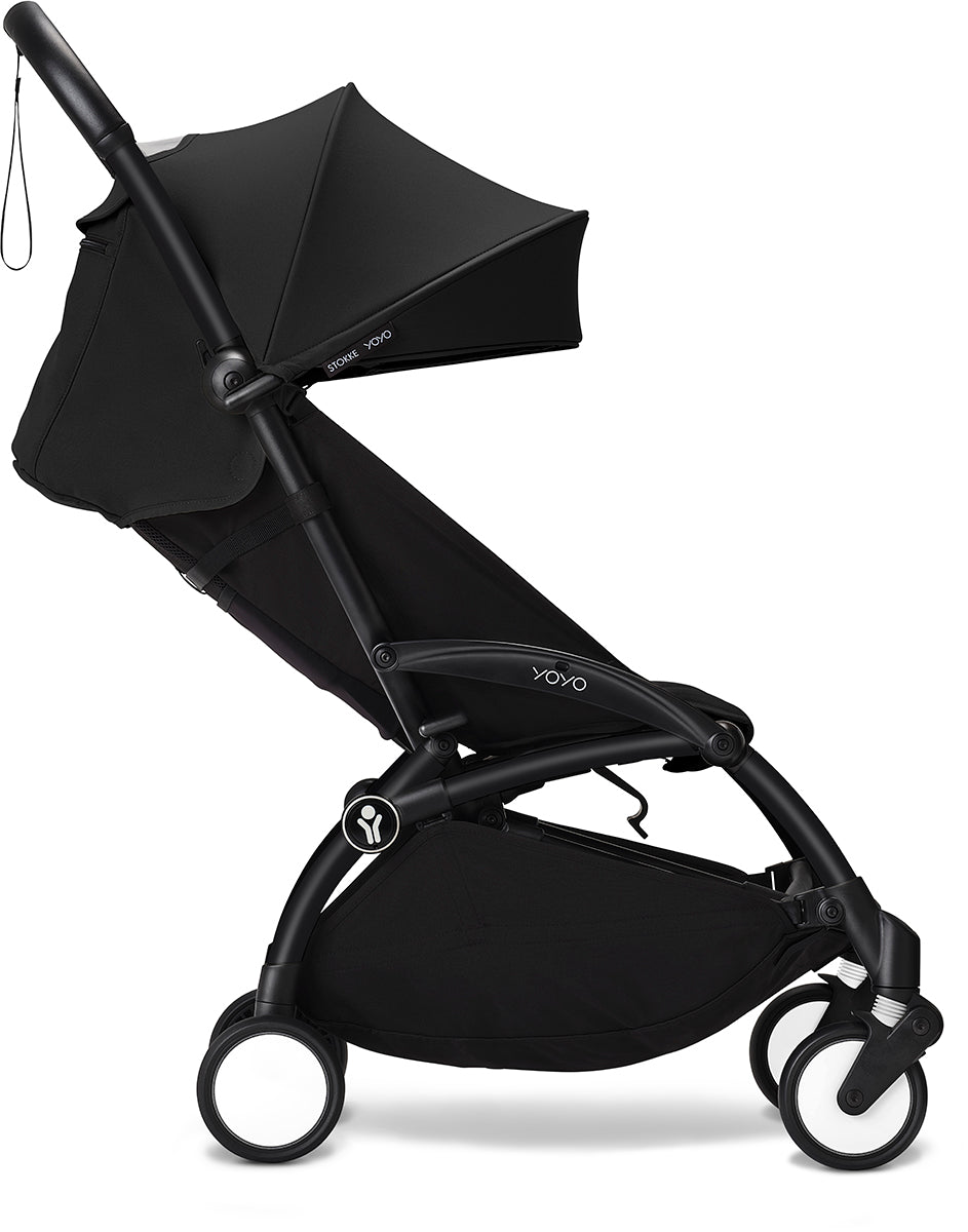 Stokke YOYO3 Ultra Compact Complete 0+/6+ Stroller Bundle - Black / Ginger