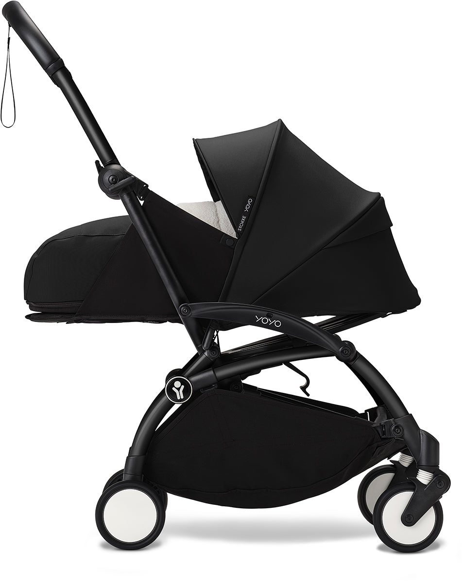 Stokke YOYO3 Ultra Compact Complete 0+/6+ Stroller Bundle - Black / Ginger