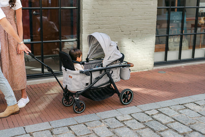 Larktale Crossover V2 (2 Seater) Convertible Stroller Wagon - Byron Black