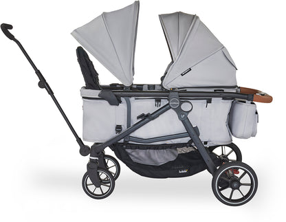 Larktale Crossover V2 (2 Seater) Convertible Stroller Wagon - Nightcliff Stone