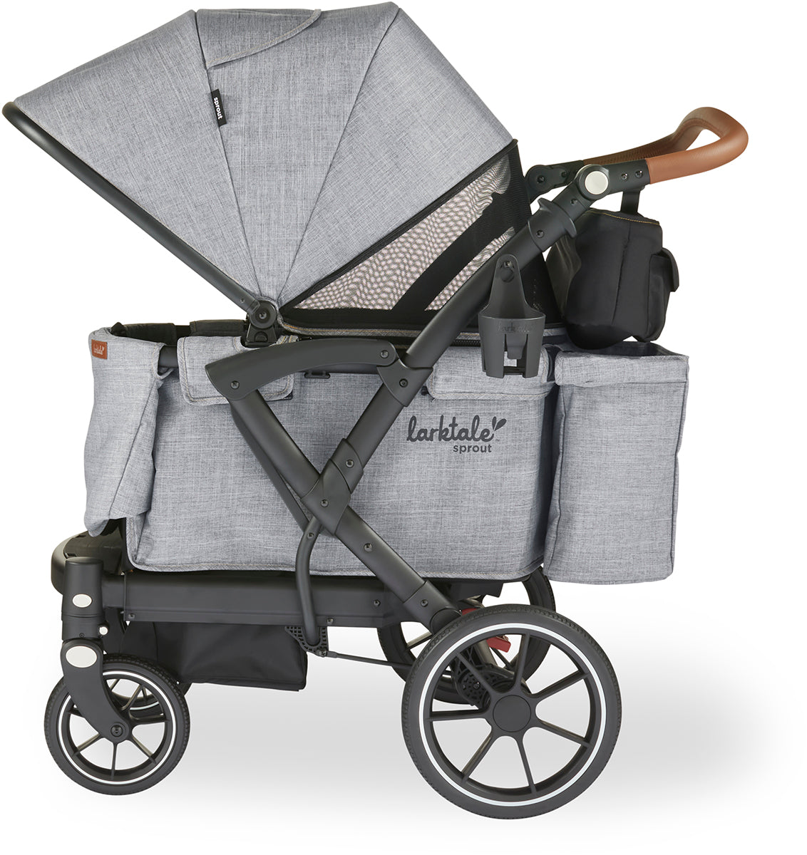 Larktale Sprout V2 Single-to-Double Stroller Wagon - Nightcliff Stone