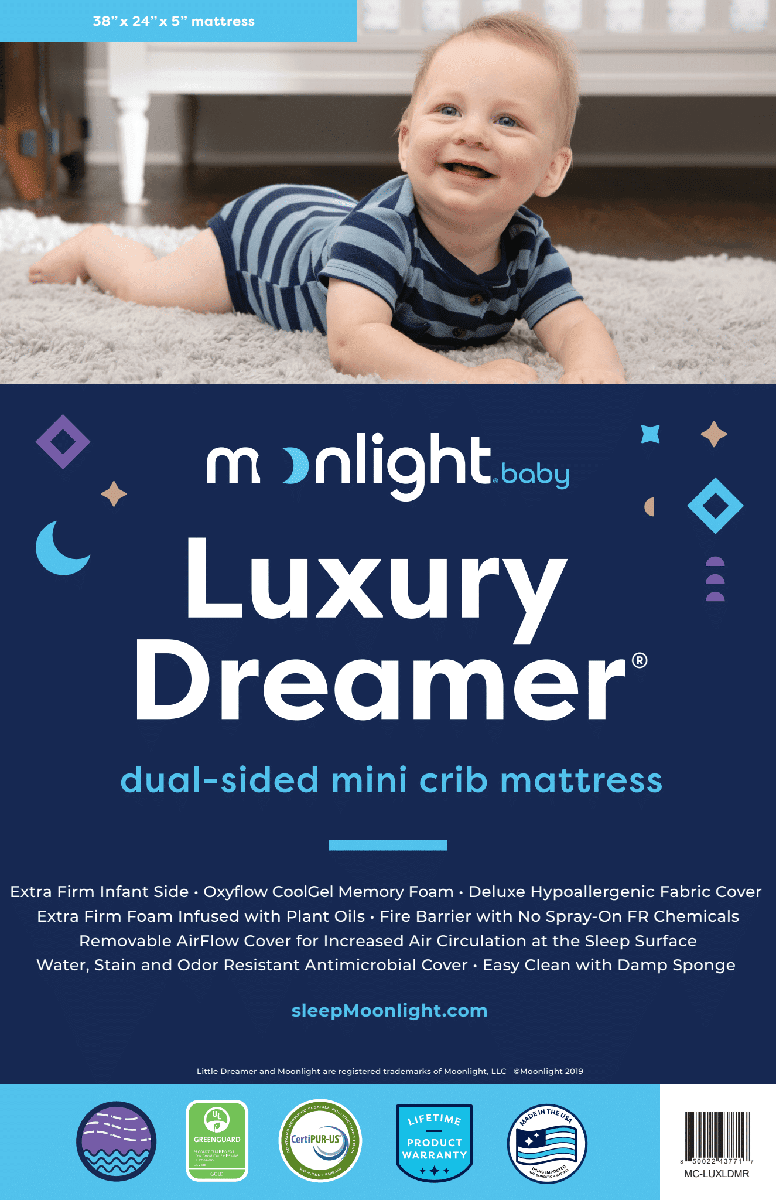 Moonlight Baby Luxury Dreamer Mini Crib Mattress