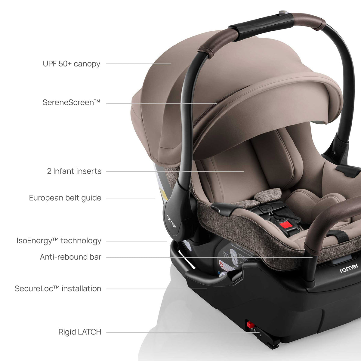 Romer Juni Infant Car Seat - Truffle