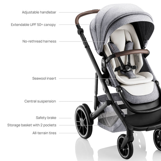 Romer Tura + Juni Travel System Bundle - Pearl