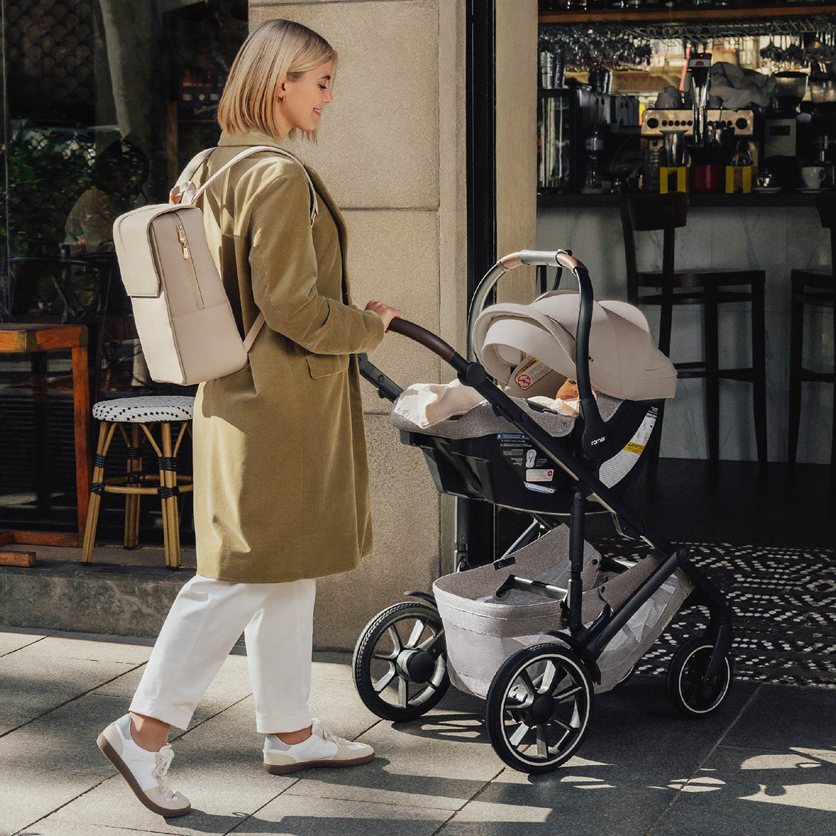 Romer Tura + Juni Travel System Bundle - Truffle