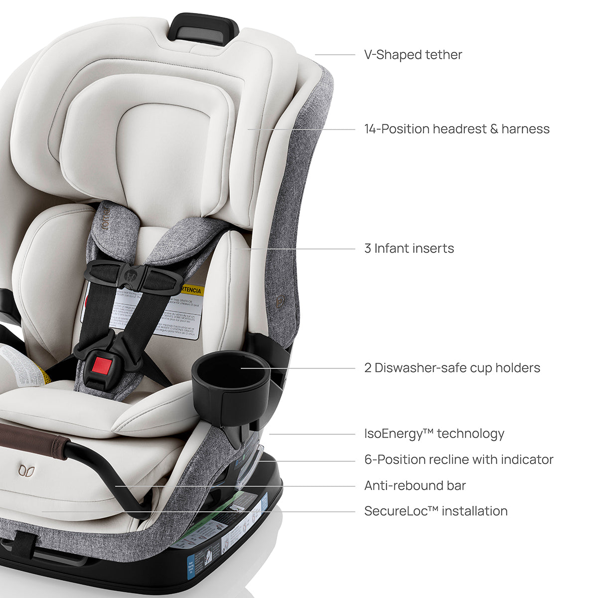 Romer Veni Convertible Car Seat - Pearl