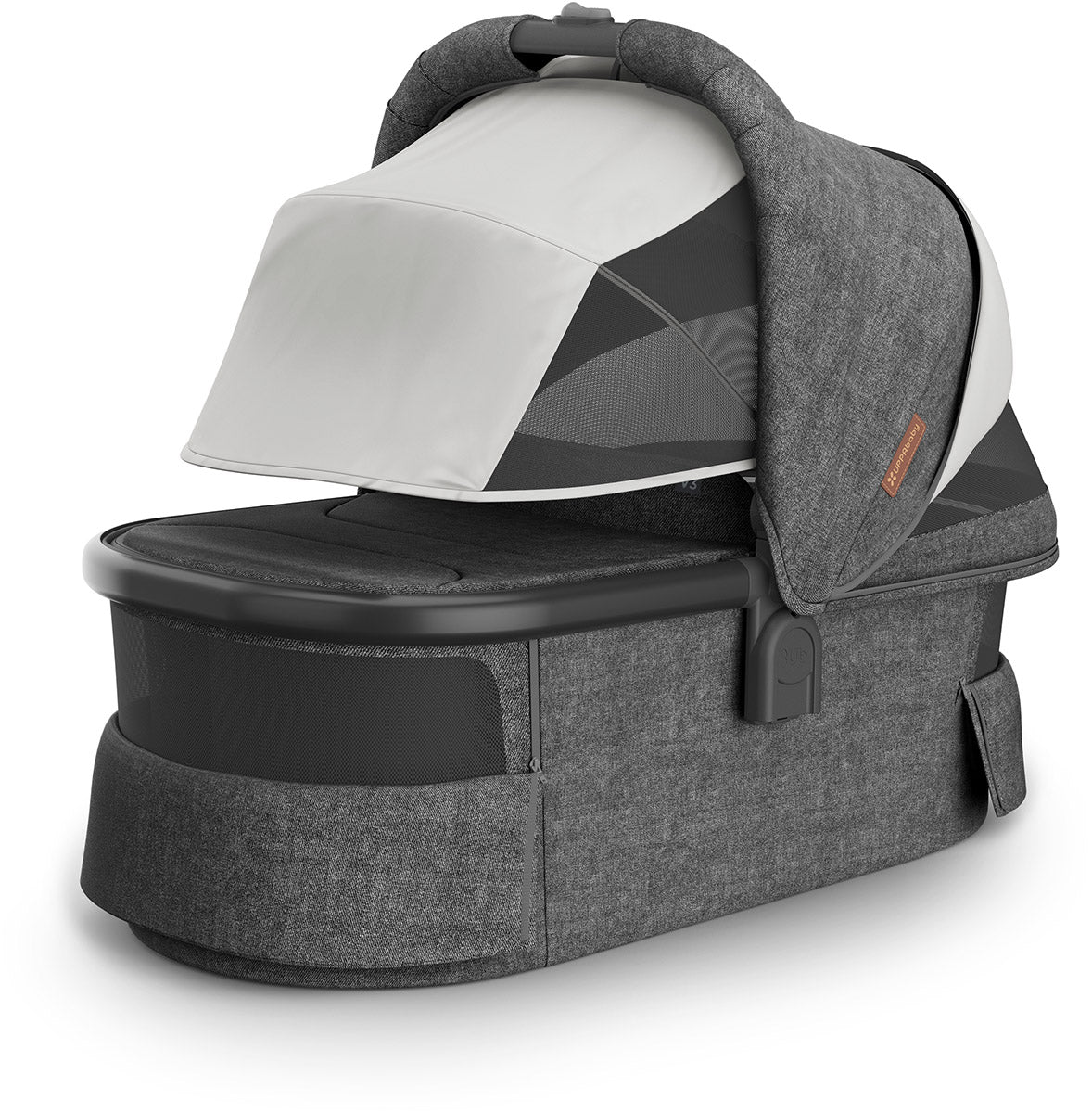 UPPAbaby Bassinet V3 - Greyson (Charcoal Melange / Carbon Frame)