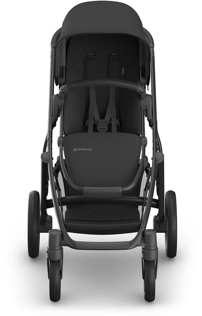 UPPAbaby Vista V3 Single-to-Double Stroller - Jake (Charcoal / Carbon Frame / Black Leather)