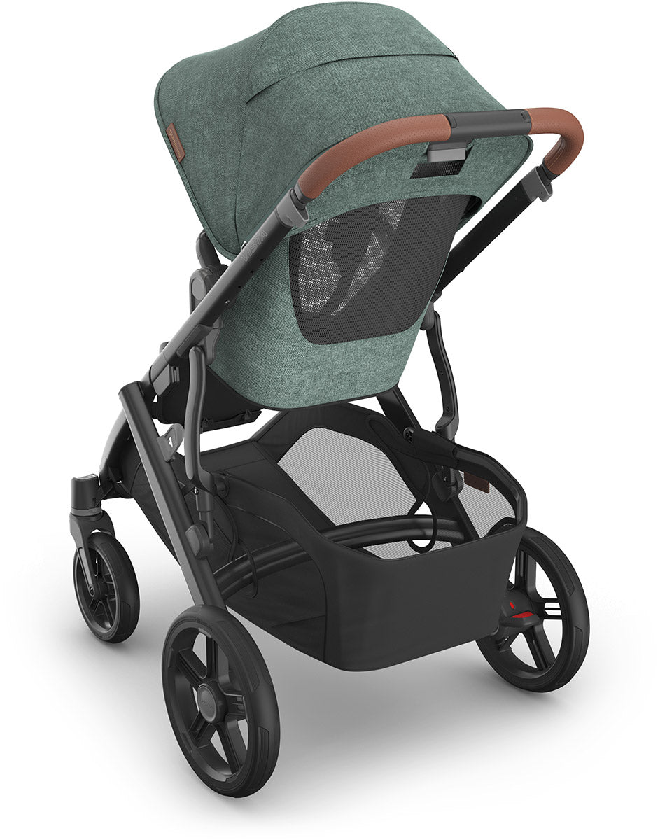 UPPAbaby Vista V3 Single-to-Double Stroller + PiggyBack Ride-Along Bundle - Gwen