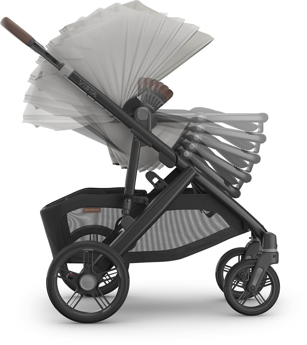 UPPAbaby Vista V3 Single-to-Double Stroller - Savannah (Pearl Gray Jacquard)