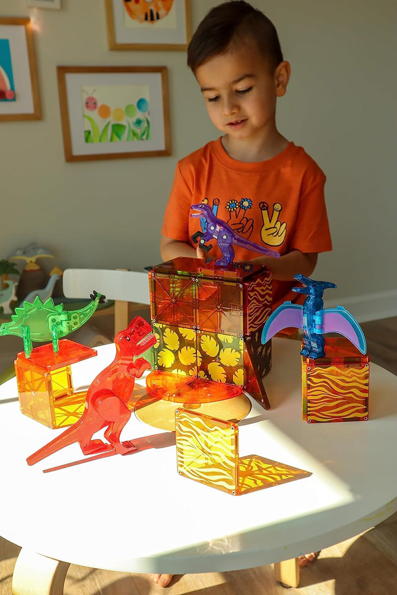 Magna-Tiles Dino World, 40-Piece Set