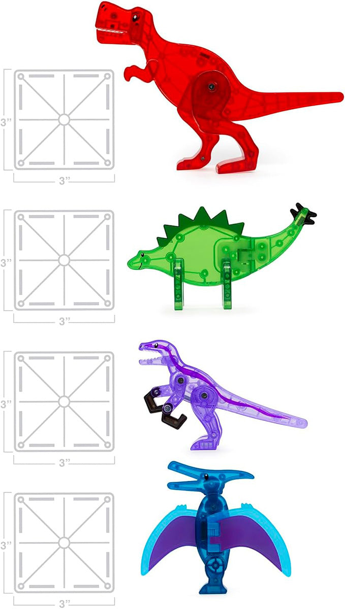 Magna-Tiles Dino World, 40-Piece Set