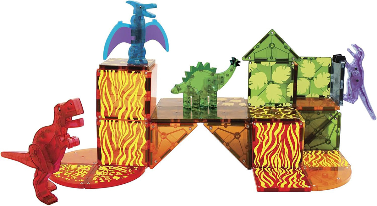 Magna-Tiles Dino World, 40-Piece Set