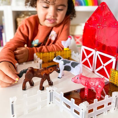 Magna-Tiles Farm Animals, 25-Piece Set