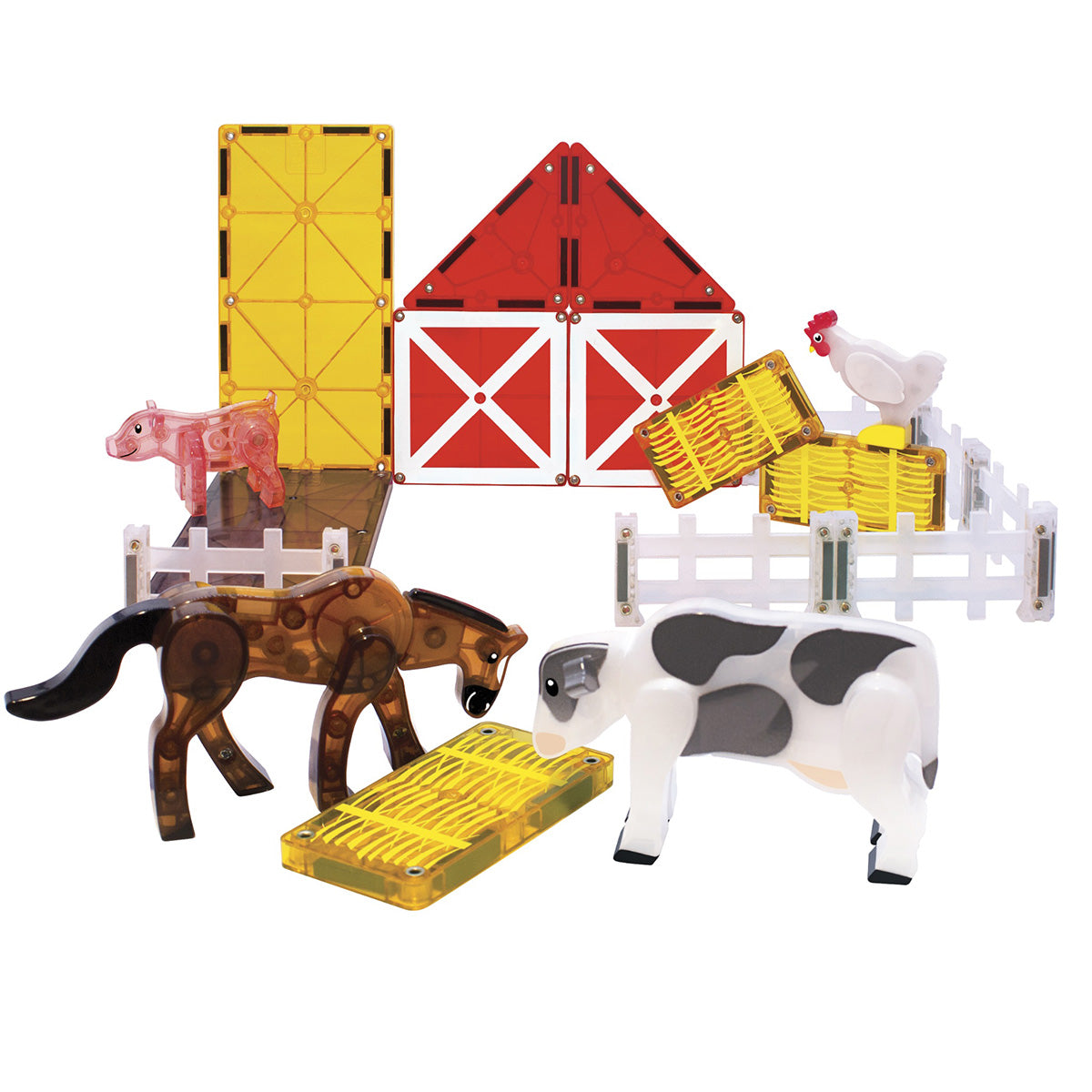 Magna-Tiles Farm Animals, 25-Piece Set