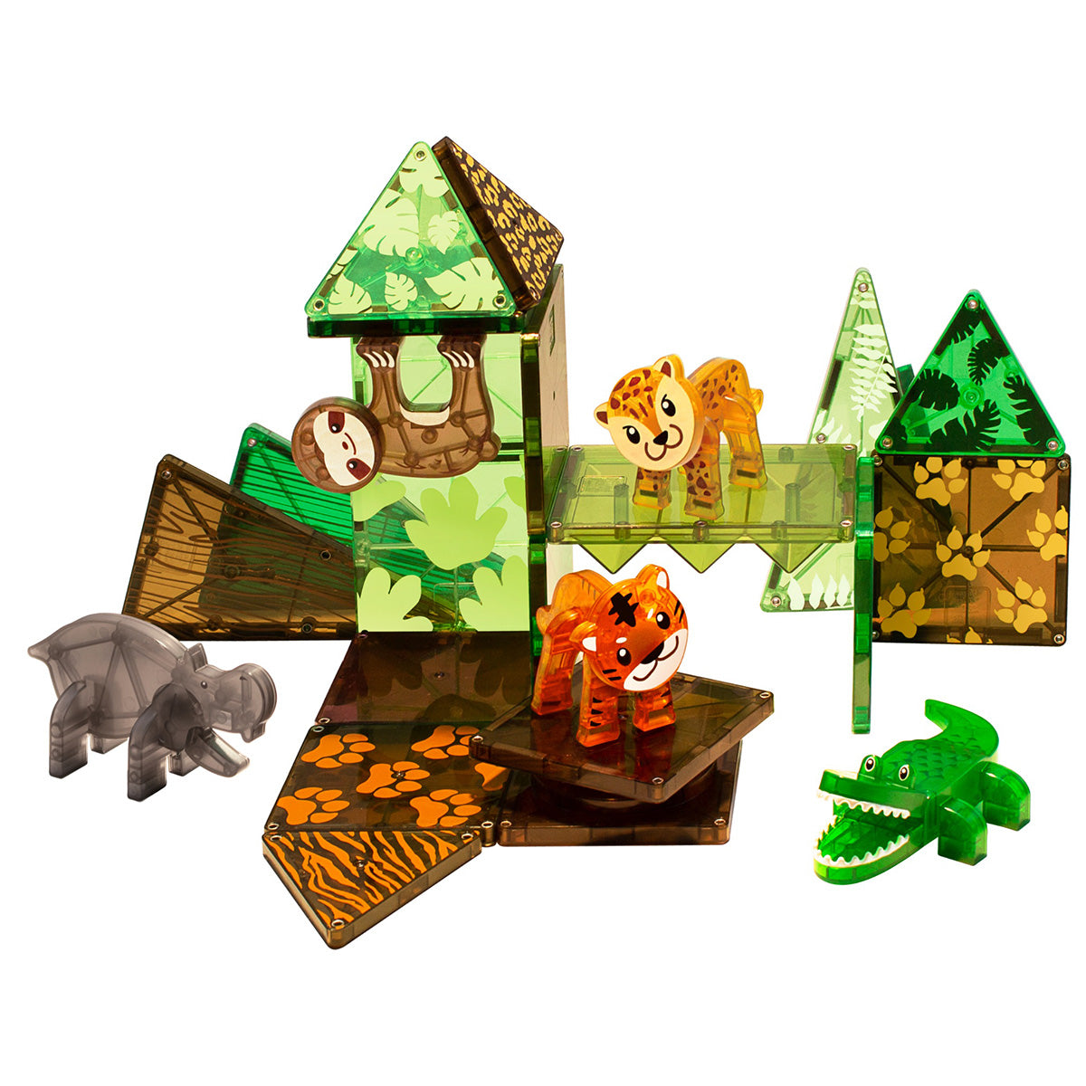 Magna-Tiles Jungle Animals, 25-Piece Set