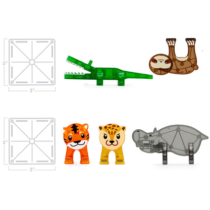 Magna-Tiles Jungle Animals, 25-Piece Set