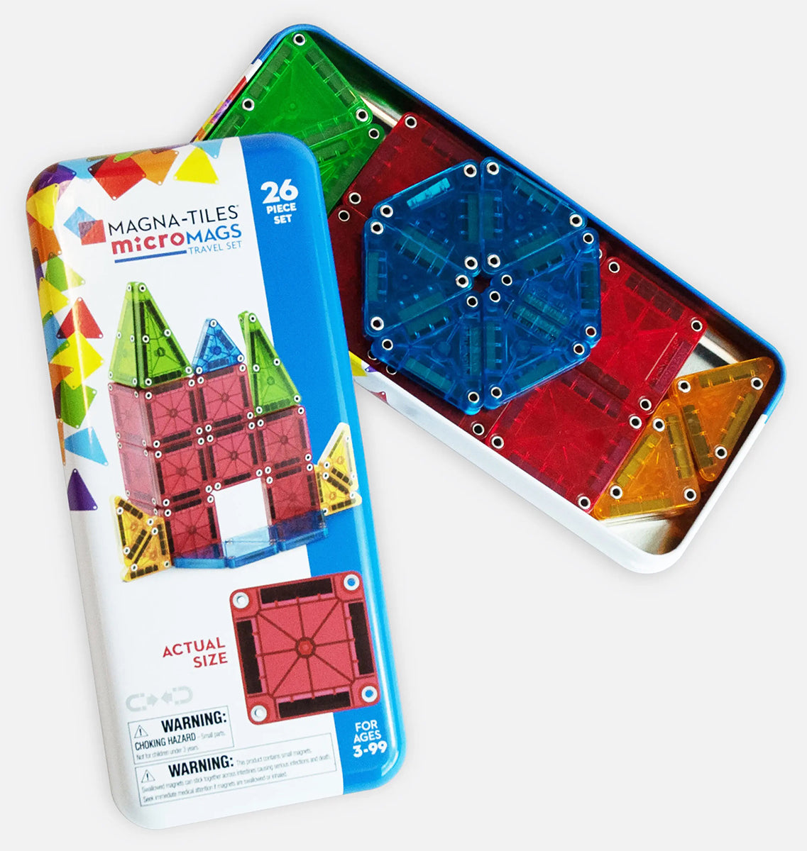 Magna-Tiles microMAGS, 26-Piece Travel Set