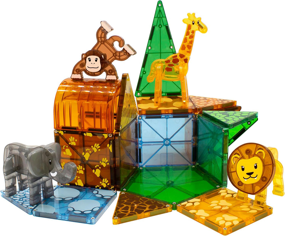 Magna-Tiles Safari Animals, 25-Piece Set