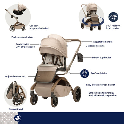 Maxi-Cosi Tana 360 Rotating Modular Stroller - Natural Heritage