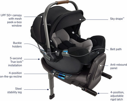 Nuna SWIV + PIPA RX Travel System Bundle - Biscotti / Caviar