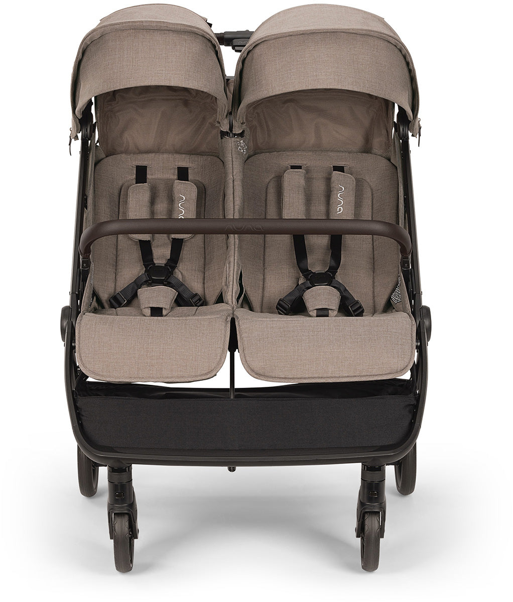 Nuna TRVL dubl Lightweight Side by Side Double Stroller - Cedar