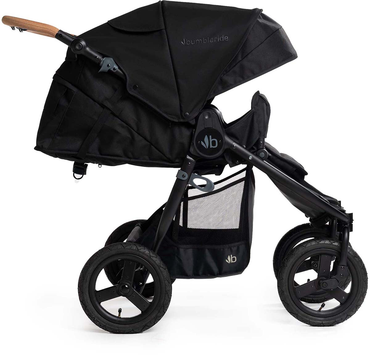 Bumbleride Indie Twin Side By Side Double Stroller - Black