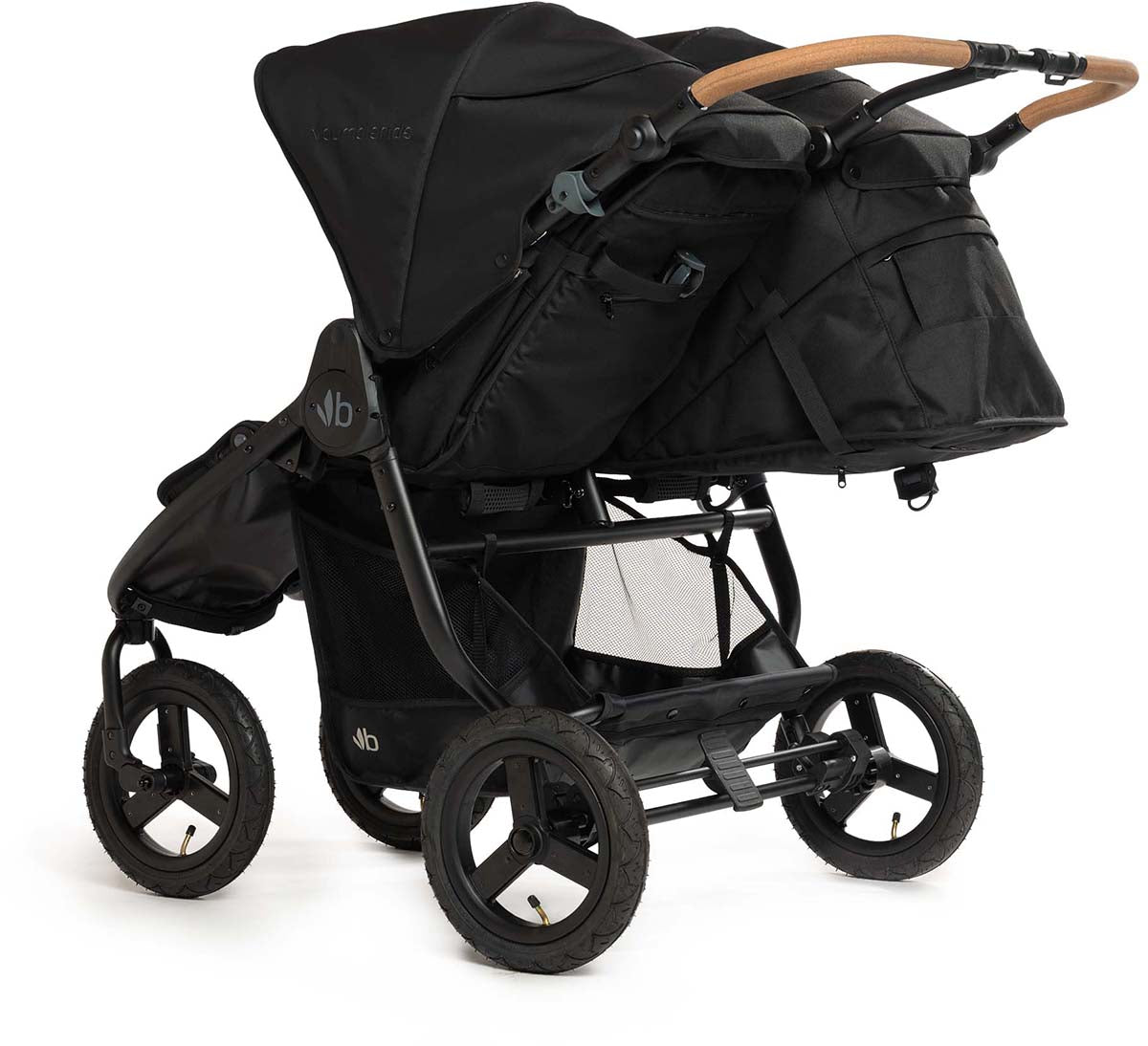 Bumbleride Indie Twin Side By Side Double Stroller - Black