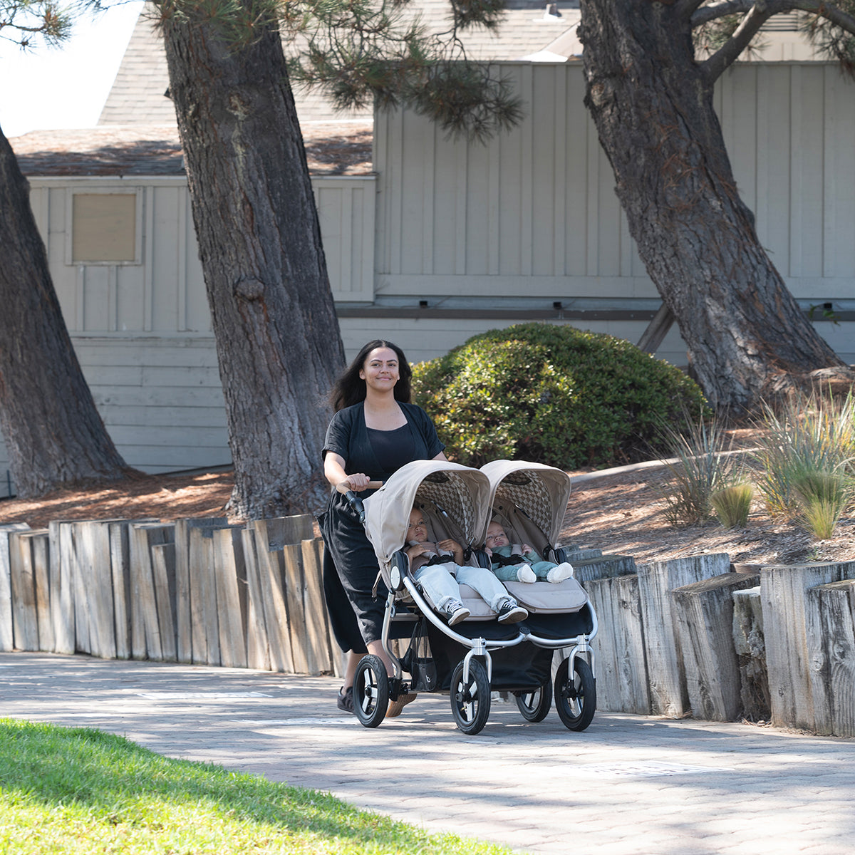 Bumbleride Indie Twin Side By Side Double Stroller - Black