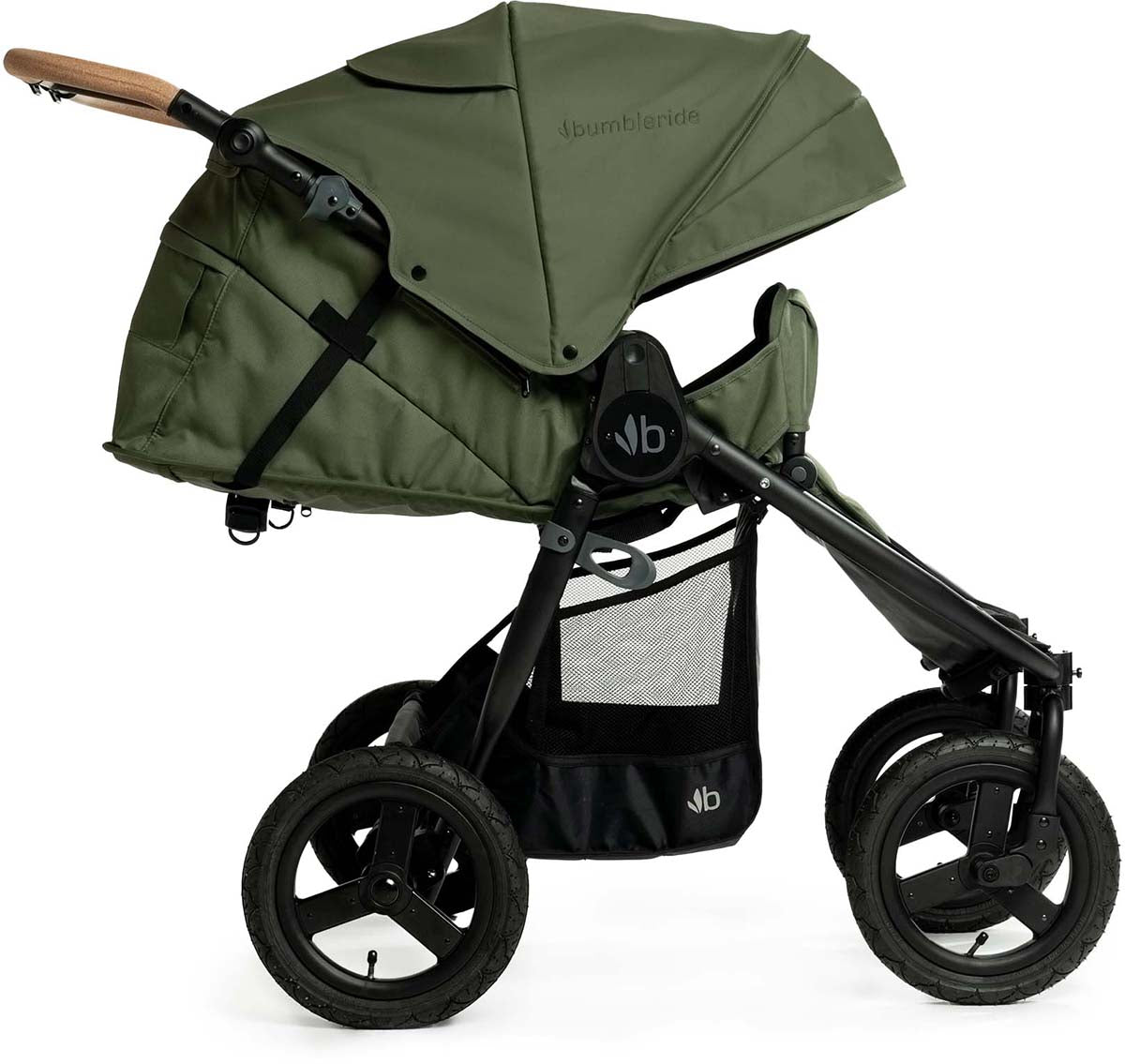 Bumbleride Indie Twin Side By Side Double Stroller - Olive