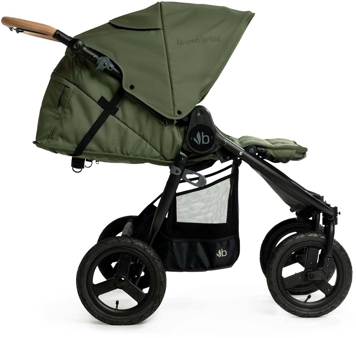 Bumbleride Indie Twin Side By Side Double Stroller - Olive