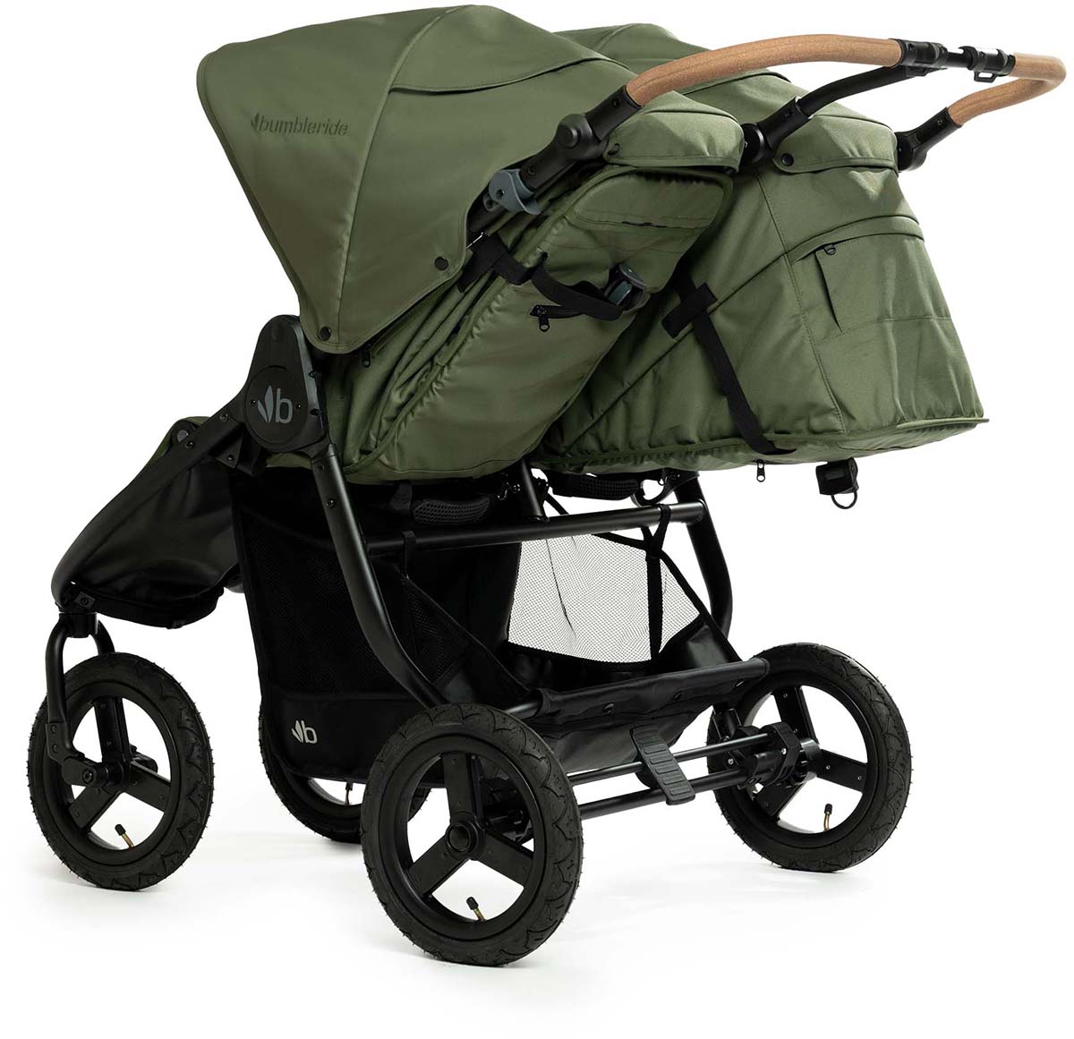 Bumbleride Indie Twin Side By Side Double Stroller - Olive