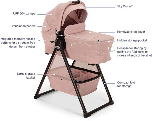 Nuna LYTL Bassinet + Stand - Thistle