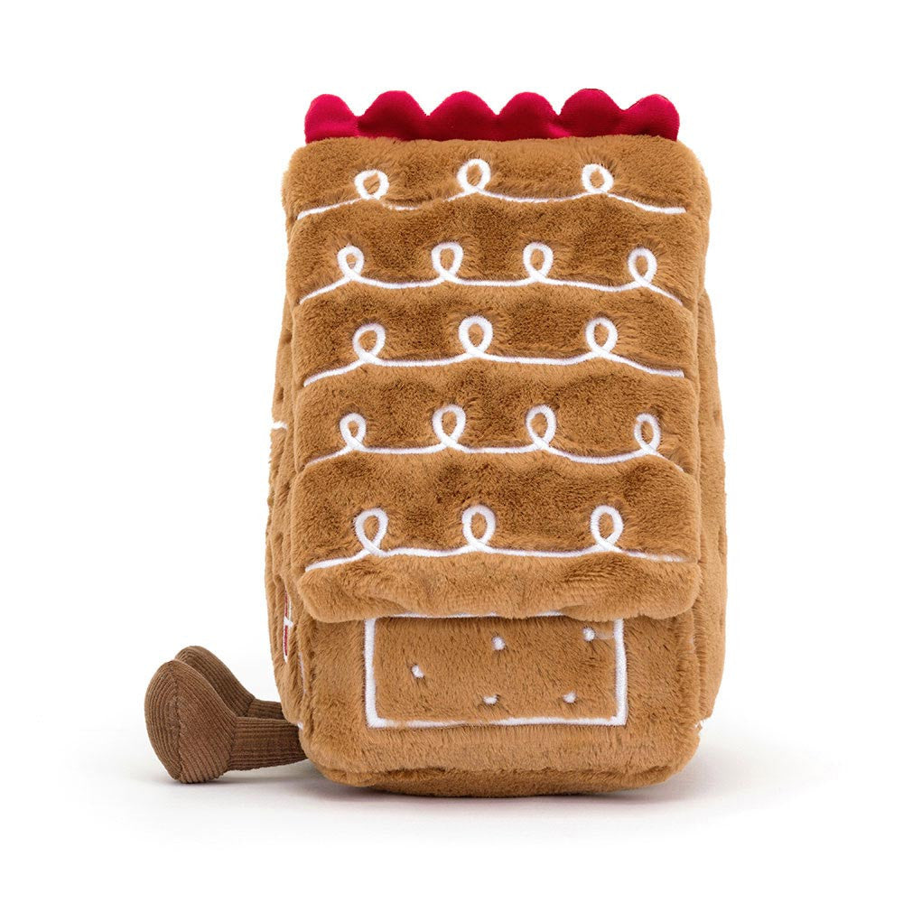 Jellycat Amuseables Gingerbread House, 7"