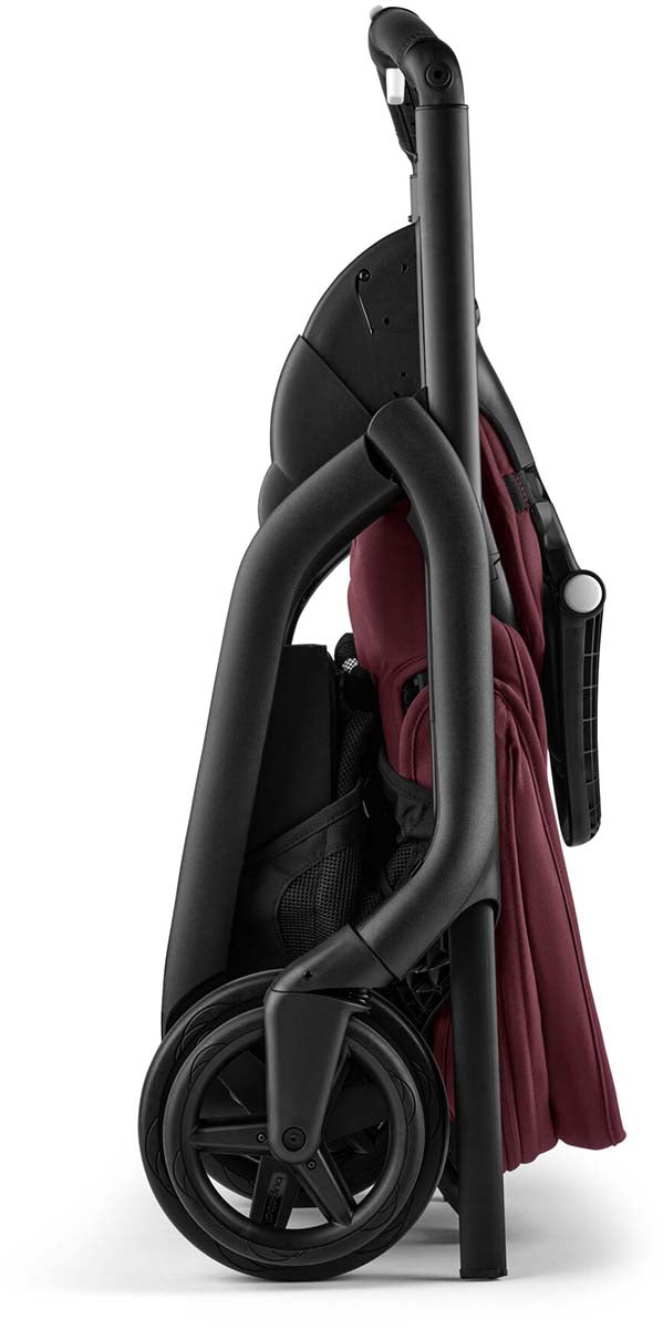 Bugaboo Dragonfly Complete Lightweight Compact Stroller - Black / Dark Cherry / Dark Cherry