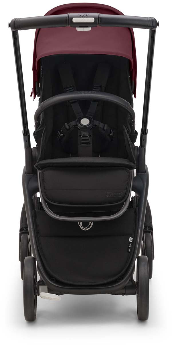 Bugaboo Dragonfly Complete Lightweight Compact Stroller - Black / Dark Cherry / Dark Cherry