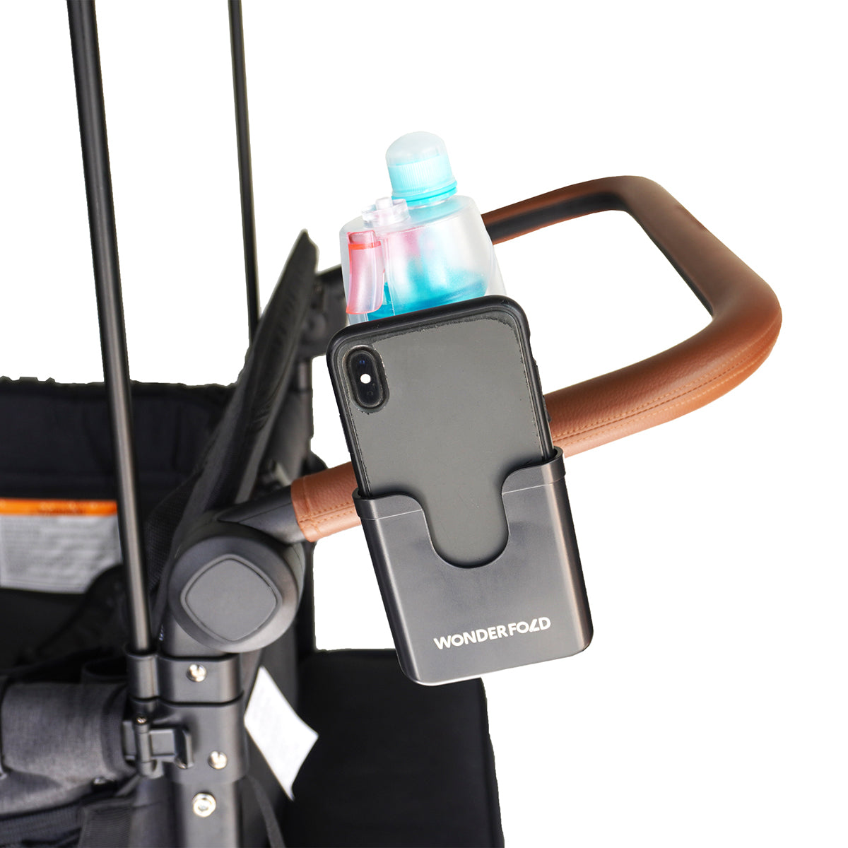 WonderFold 2-In-1 Cup & Phone Holder - Black (fits all wagons)