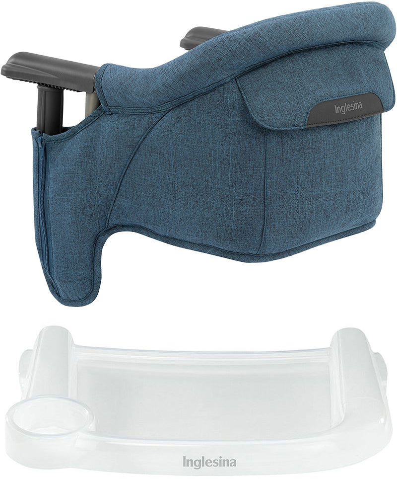 Inglesina Fast Table Chair & Tray - Slate Blue Melange