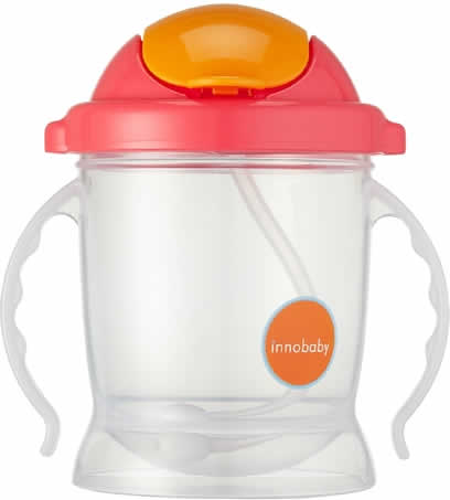 Innobaby Sippin' Smart EZ Flow Straw Sippy - Pink