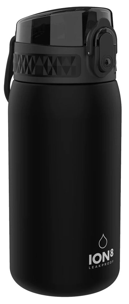 Ion8 Leak Proof Kids Water Bottle, 13oz - Black