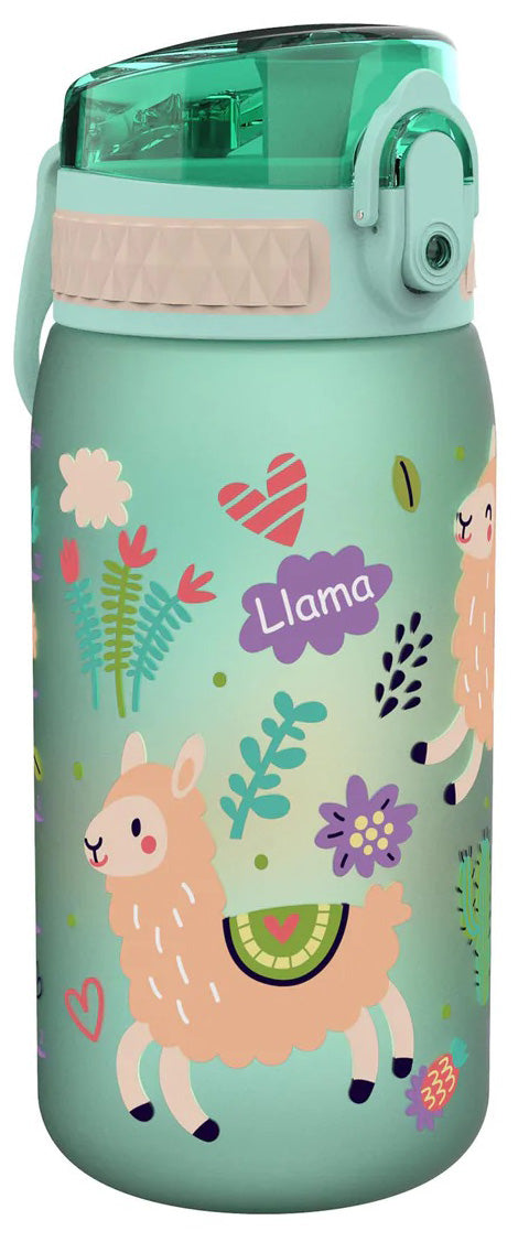 Ion8 Leak Proof Kids Water Bottle, 13oz - Llamas