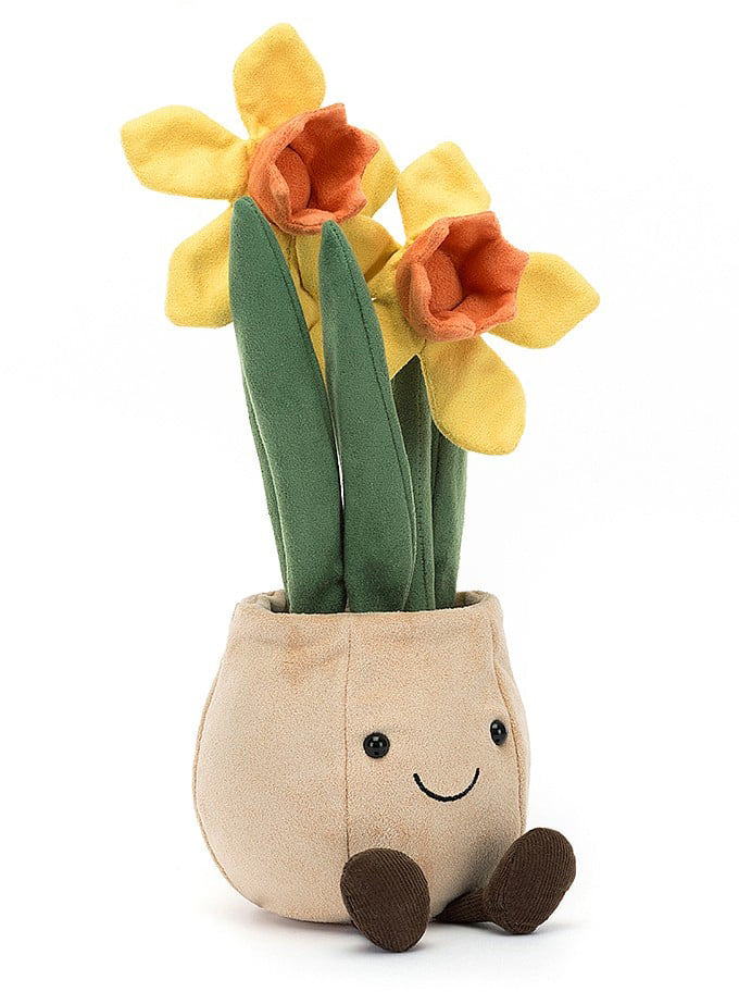 Jellycat Amuseable Daffodil Pot, 11"