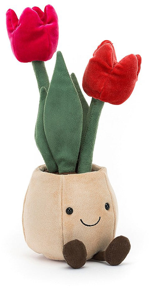 Jellycat Amuseable Tulip Pot, 12"